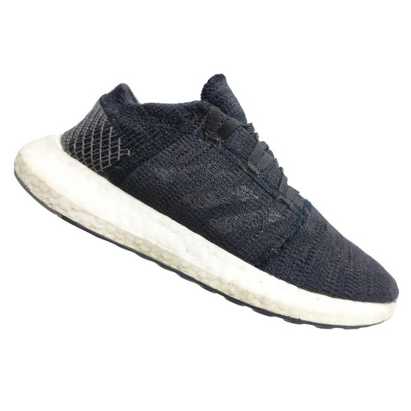 ADIDAS Pure Boost Black Sz 7.5 Women Running Athletic Sneakers - Picture 1 of 10